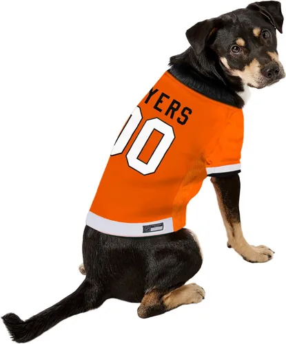 Miniatura 58 de Camiseta NHL Calgary Flames para perros y gatos, talla XL. ¡Deja que tu mascota sea un verdadero fanático de la NHL!