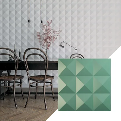 Miniatura 21 de Ekena Millwork 19 5/8 pulgadas de ancho x 19 5/8 pulgadas de alto Benson EnduraWall Panel decorativo de pared 3D, aluminio