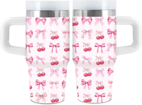 Miniatura 30 de Vaso de 405 ml para niños con alfabeto de animales con asa, popote y tapa, vaso aislado de acero inoxidable, cosas con letras del abecedario