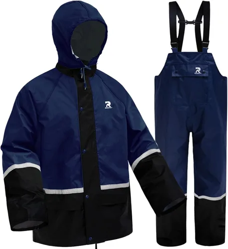 RainRider Trajes impermeables y transpirables para hombres - Abrigo de lluvia Oxford duradero con pantalones