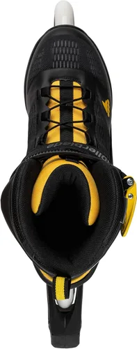 Miniatura 5 de Rollerblade Macroblade 100 3WD - Patines en línea para hombre, color negro y amarillo azafrán, patines en línea de rendimiento