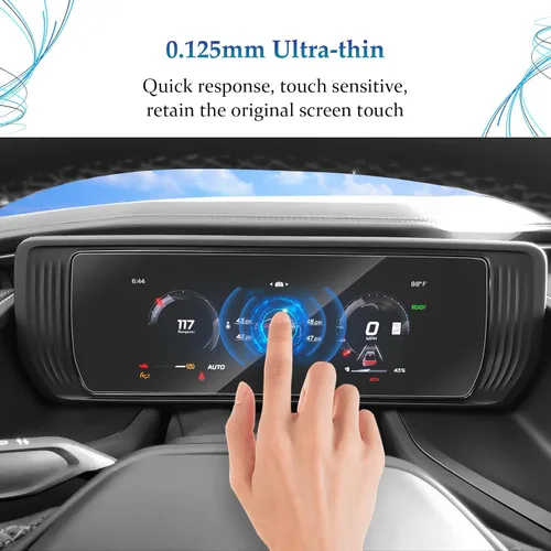 Miniatura 2 de SKTU 2 piezas para Dodge Charger 2024 2025 2026 Accesorios protectores de pantalla para Dodge Charger 2024 2025+ pantalla de tablero de 12.3
