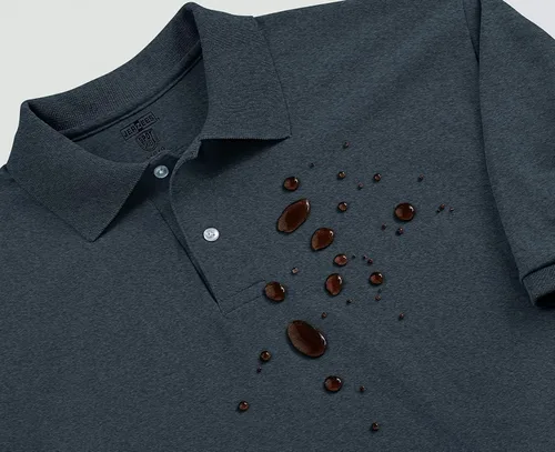 Miniatura 2 de Jerzees SpotShield - Polo de manga corta para hombre, Blanco