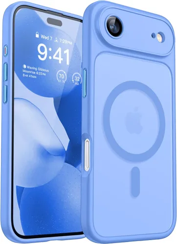 Miniatura 152 de CANSHN Funda magnética compatible con iPhone 17 Pro, mejorada [protección completa de la cámara] [compatible con Magsafe] [mate translúcido] funda