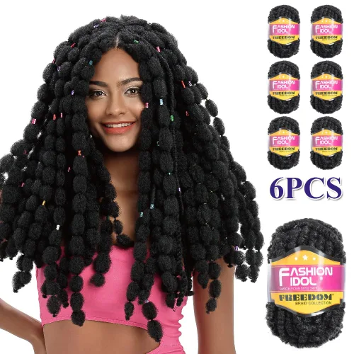FASHION IDOL Las rastas Protean pueden cambiar múltiples formas de productos para hacer trenzas trenzadas, rastas sintéticas afro rizadas y más, la