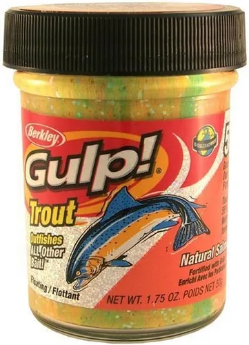Miniatura 8 de Berkley Gulp! Masa de cebo para pesca de trucha chunky chartreuse
