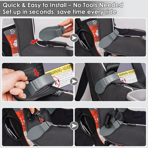 Miniatura 6 de Clip organizador para correa de asiento de automóvil, mantiene las correas de arnés limpias y de fácil acceso, evita que se tuerza y se enrede