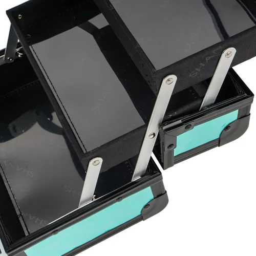 Miniatura 10 de SHANY Caja de maquillaje elegante, caja de cosméticos, estuche de maquillaje portátil, organizador de cosméticos de belleza, almacenamiento de joyas