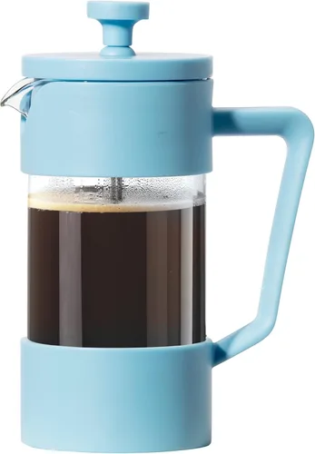 Miniatura 11 de Oggi Cafetera de prensa francesa (12 onzas) - Vidrio de borosilicato, prensa de café, prensa francesa de una taza, capacidad de 3 tazas, color negro