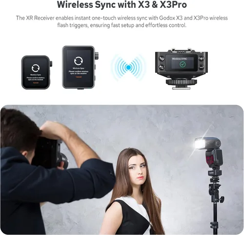 Miniatura 4 de Godox XR TTL Receptor flash inalámbrico para Canon Nikon, actualización de Godox X1R, sincronización de disparador remoto HSS 2.4G con X3/X3Pro