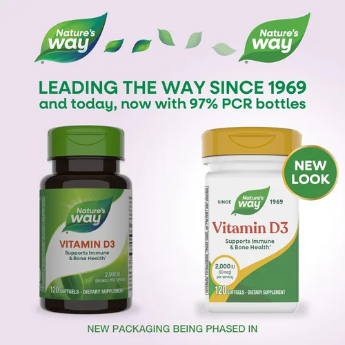 Miniatura 2 de Nature's Way, D3 2000 IU, vitaminas, 15590, 120, 1, 1