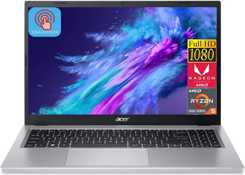 acer Laptop Aspire 3 2023, para negocios y escuela, pantalla táctil FHD de 15.6 pulgadas, procesador AMD Ryzen 5 7520U (Beats i7-1165G7), 16 GB DDR5