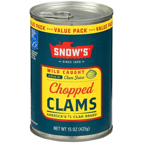 Miniatura 11 de Snow's Wild Clams enlatadas, 6.5 onzas (paquete de 12) – 0.18 oz de proteína, sin gluten, 99% libre de grasa – para recetas