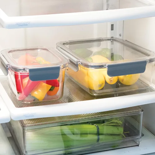 Miniatura 4 de Oggi Clarity - Contenedor hermético para almacenamiento de alimentos a prueba de fugas, ultra transparente, sin BPA, recipiente sellable con tapa