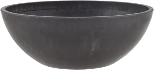 Miniatura 7 de PSW Pot Collection M20C - Maceta baja de plástico compuesto de piedra/madera de 8 pulgadas, sin orificio de drenaje (perforable), maceta