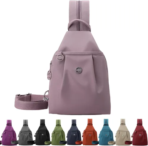 Miniatura 9 de Bolsa de viaje antirrobo 3 en 1 de alta calidad, impermeable, de 2 vías, mochila cruzada para mujer, Negro, Mediana, Moda