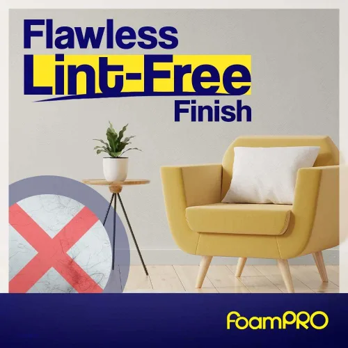 Miniatura 7 de FoamPRO 163, repuesto de rodillos finos de pintura de espuma de alta densidad con acabado fino, 2 unidades, 176