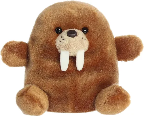 Aurora Adorable Palm Pals Waldo Walrus - Divertido peluche coleccionable para coleccionistas de niños y adultos, perfecto para decorar habitaciones