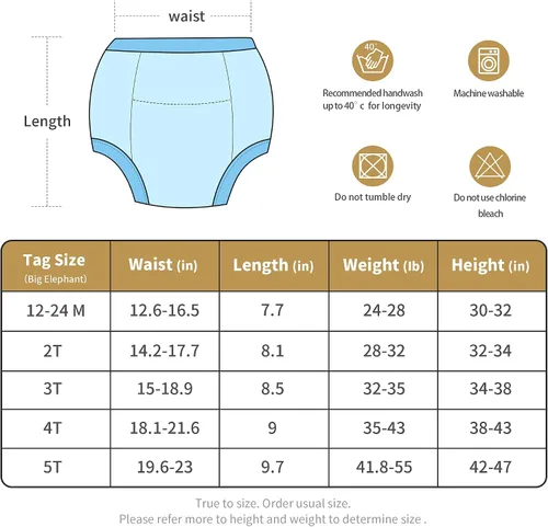 Miniatura 5 de BIG ELEPHANT Pantalones de entrenamiento para niños pequeños