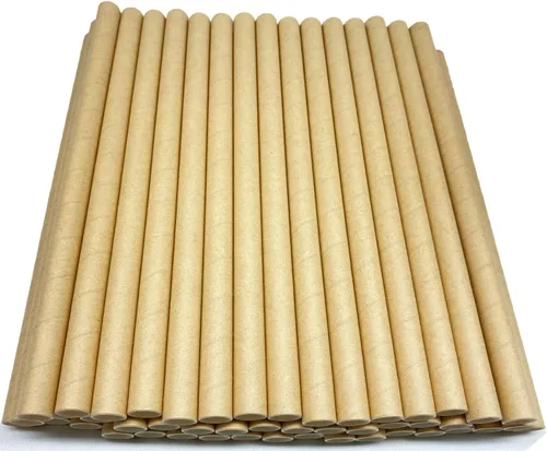 Miniatura 6 de Pajitas de papel desechables biodegradables extra anchas de 0.5 pulgadas 1/2 0.472 in para batidos Boba, perlas de té de burbujas, batidos gigantes