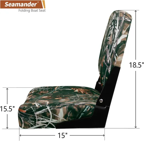 Miniatura 5 de Seamander - Asiento de barco con respaldo bajo Camuflaje (101S)