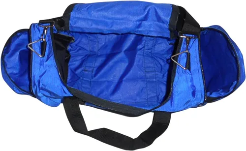 Miniatura 44 de Bolsa de lona triple grande con apertura en U, bolsillo frontal y dos compartimentos laterales, perfecta bolsa de cabina fabricada en Estados Unidos.