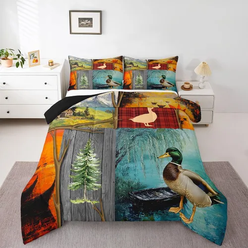 Miniatura 38 de Feelyou Juego de ropa de cama de vaca de las Highland para niños, edredón de ganado con girasol para niñas, adolescentes, juego de edredón