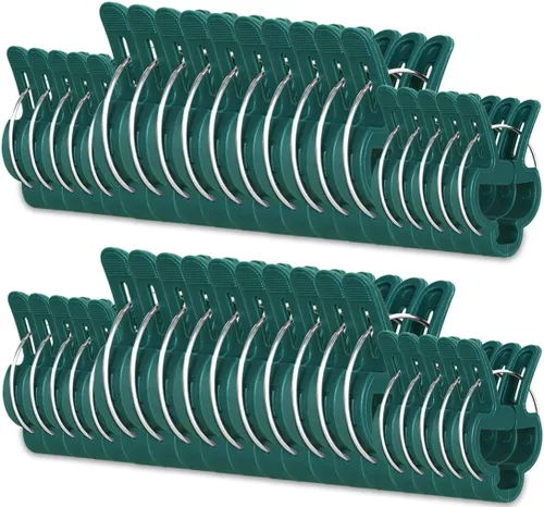 Miniatura 8 de Yinghezu 120 clips de soporte para plantas, flores y vides, clips de soporte para plantas de tomate de jardín para apoyar tallos, enredaderas