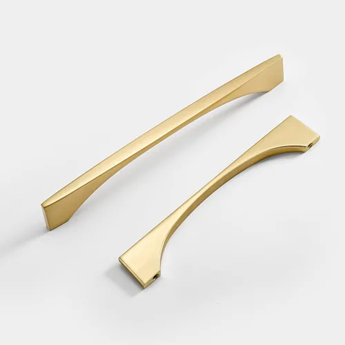 Miniatura 9 de Paquete de 4 tiradores dorados de latón cepillado para cajones de tocador, accesorios de gabinete de baño