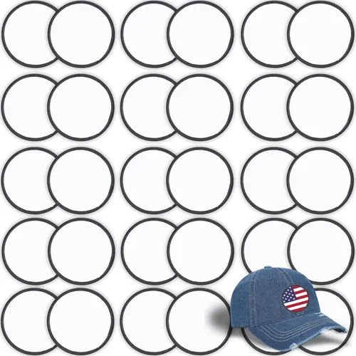 Miniatura 9 de 30 parches de sublimación – Parches en blanco para planchar para manualidades, sombreros, gorras, mochilas, uniformes (rectángulo/30 piezas) -3.15 x