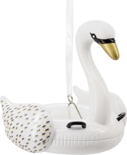 Hallmark Flotador de piscina de cisne, adorno navideño