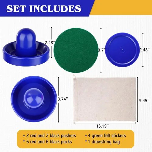 Miniatura 2 de Soulchen Accesorios de hockey - Empujadores, discos y paletas - Paletas de hockey y asas de portería Accesorios de repuesto para mesas de juego