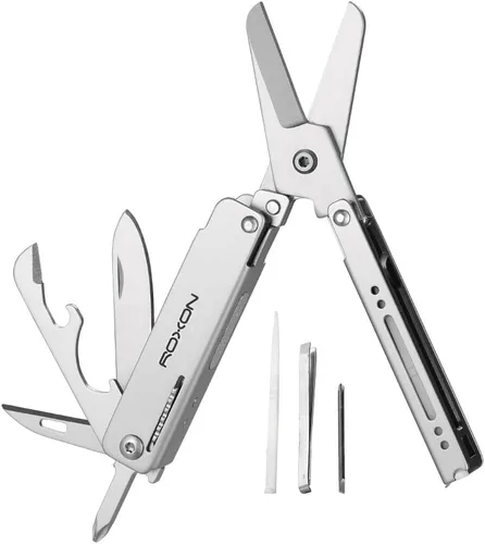 Miniatura 5 de ROXON M3 13 en 1 Multiherramienta EDC Cuchillo Y Tijeras con Palillo y Pinza Práctica Pequeña y Exquisita Multiherramienta
