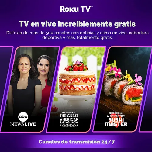 Miniatura 3 de Aurzen Proyector inteligente Roku TV con Wifi y Bluetooth, experiencia de transmisión Roku incorporada, 1080P FHD, audio Dolby