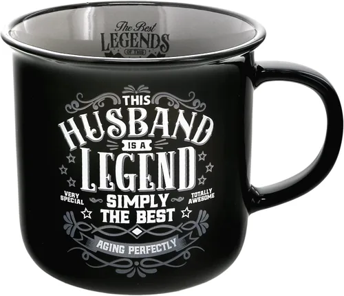Miniatura 14 de Pavilion Gift Company - Dad The Legend - Taza de cerámica de 13 onzas, taza de café de doble cara, regalo del día del padre, 1 unidad, paquete de 1