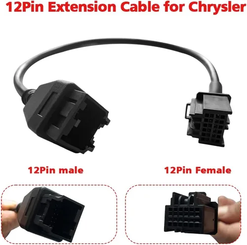 Miniatura 3 de Obd2 Cable 12 8 Cable adaptador de extensión para DS808 Maxisys MS905 MS906 MS908 Pro Maxisys Elite Scanner Tool, cable de derivación de seguridad