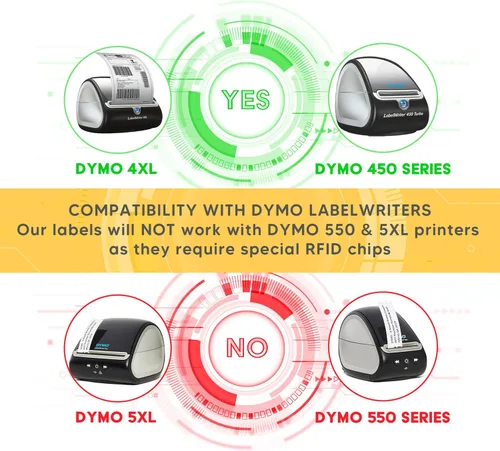 Miniatura 5 de HOUSELABELS DYMO 30299 - Etiquetas de joyería compatibles (7/16 x 2-1/8 pulgadas) en polipropileno, fuerte adhesivo permanente, compatibles
