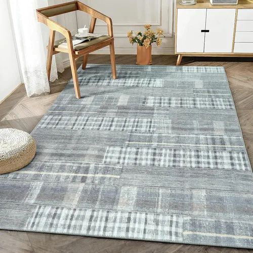 Miniatura 17 de Bloom Rugs Alfombra de pasillo lavable antideslizante de 12 pies – Beige/rosa moderno geométrico para entrada, pasillo, baño y cocina