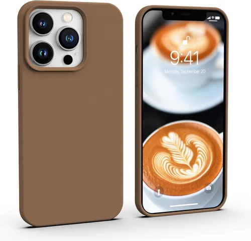 Miniatura 24 de IceSword Compatible con iPhone 13 Pro Max, funda protectora delgada de silicona líquida para teléfono, suave mate lindo para hombres y mujeres, Azul