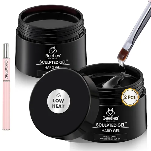 Miniatura 8 de Beetles - Gel Constructor Rosa Nude Gel Esculpido de Alta Dureza para Extensión de Uñas Reparación de Roturas Protección Duradero para Hogar Salón