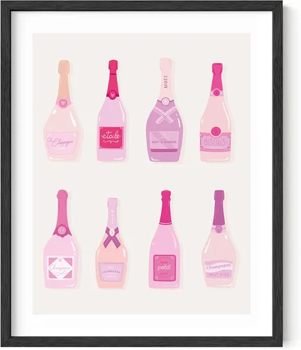 Miniatura 77 de Haus & Hues - Póster rosa con impresión de guepardo para decoración de pared de habitación, decoración artística para pared, sin marco, diseño