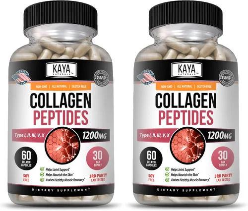 Miniatura 11 de Kaya Naturals Polvo complejo de péptidos de colágeno múltiple para mujeres y hombres, vital para el cabello, la piel, las uñas