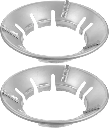 Miniatura 10 de Kichvoe Anillo wok resistente al viento para estufa de gas con estante de hierro fundido antideslizante, accesorio universal de 10.03 x 10.03 x 2.16