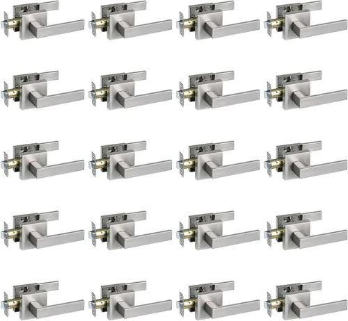 Miniatura 52 de NEWBANG Manija de palanca de puerta sólida con acabado negro mate