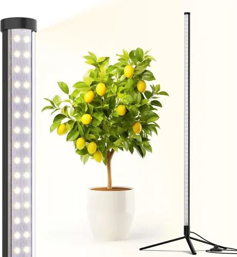 Miniatura 10 de Luz de cultivo Barrina T10 Pro de pie con temporizador, 42W, 169 LEDs, luz de cultivo vertical de espectro completo para interior, cobertura amplia