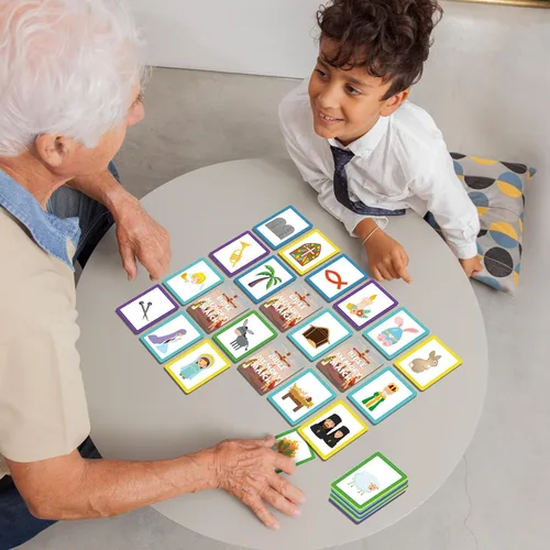 Miniatura 4 de gisgfim 50 pares de banderas de juego de memoria de Estados Unidos de concentración tarjeta de memoria educativas, juegos de geografía, juego