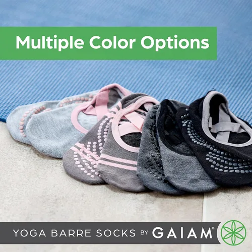 Miniatura 8 de Gaiam Grippy Studio Yoga Socks for Extra Grip in Standard or Hot Yoga