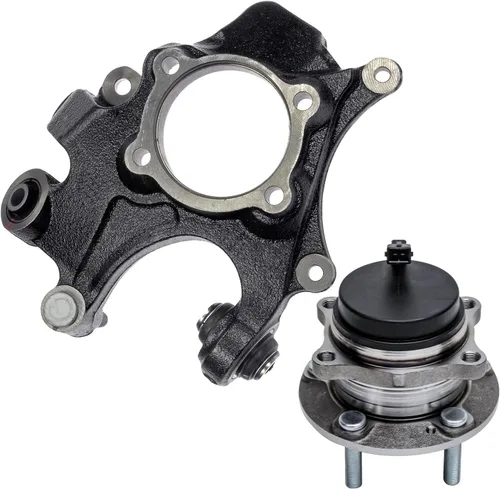 Detroit Axle - Kit de nudillos traseros izquierdo FWD para Hyundai Santa Fe 2007-2009 Veracruz 2007-2012, reemplazo del conjunto de cojinete de