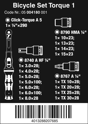 Miniatura 2 de Juego de bicicletas Torque 1, 16 Piezas