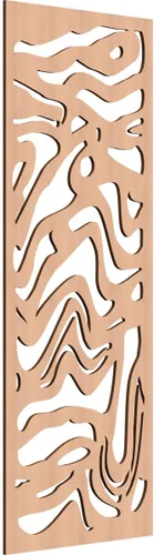 Miniatura 60 de 9 3/8"W x 24 3/8"H x 1/4"T Northfield Decorativos Paneles de Pared de Madera Calado, Abedul